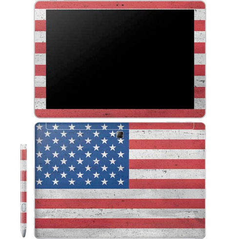 American Flag Distressed Galaxy Book 12in Skin